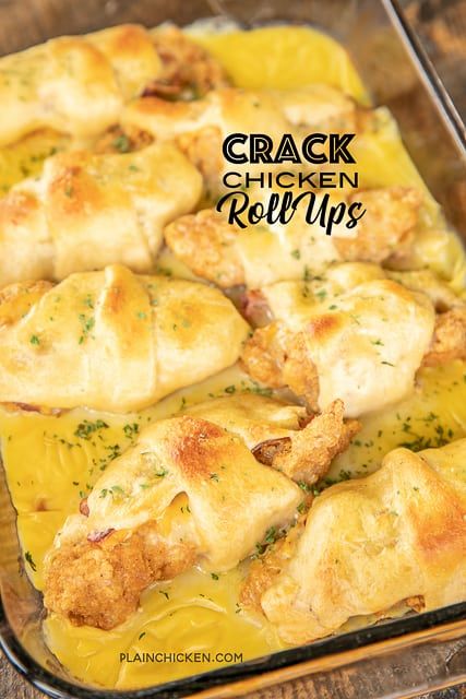 Crescent Roll Recipes Dinner, Chicken Roll Ups, Chicken Roll, Roll Ups Recipes, Plain Chicken, Chicken Rolls, Crescent Roll Recipes, Chicken Fingers, Frozen Chicken