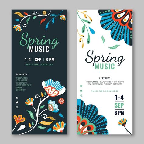 Free Vector | Hand drawn vertical banner design Vertical Banners Design, Vertical Banner Design, Standing Banner Design, Banners Music, Banner Flower, Banner Inspiration, Roll Banner, Standee Design, Custom T Shirts Design