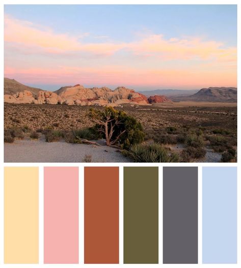 Red Rock Canyon - Mojave Desert and Vegas inspired Color Palettes | Dzzyn Desert Quilt, Picture Color Schemes, Desert Color Palette, Pallet Pictures, Spring Family Pictures, Colour Crush, Sunset Color Palette, Sunrise Colors, Colour Pallets