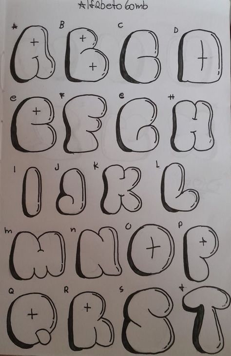 Fonts Alphabet Graffiti, Graffiti Lettering Alphabet, Lettering Styles Alphabet, Lettering Guide, Graffiti Style Art, Lettering Styles, Different Fonts, Lettering Tutorial, Graffiti Styles