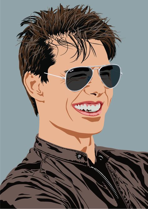 Tom Cruise - Adobe Illustrator Tom Cruise Hot, Jack Reacher, Vector Artwork, Tom Cruise, Adobe Illustrator, Illustrator, Fan Art, Movie Posters, Quick Saves