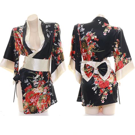 Japan Dress Kimono, Sakura Kimono, Japan Dress, Short Kimono Robe, Japan Kimono, Dress Kimono, Short Kimono, Kimono Dress, Anime Cosplay