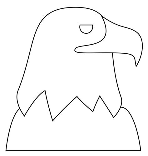 bald-eagle-pattern - Free Kids Crafts Eagle Craft For Preschoolers, Eagle Bulletin Board Ideas, Eagle Crafts For Kids, Bald Eagle Craft, Patriot Day Crafts For Kids, Eagle Drawing Easy, Best Paper Airplane, Paper Craft Ideas For Kids, Eagle Craft