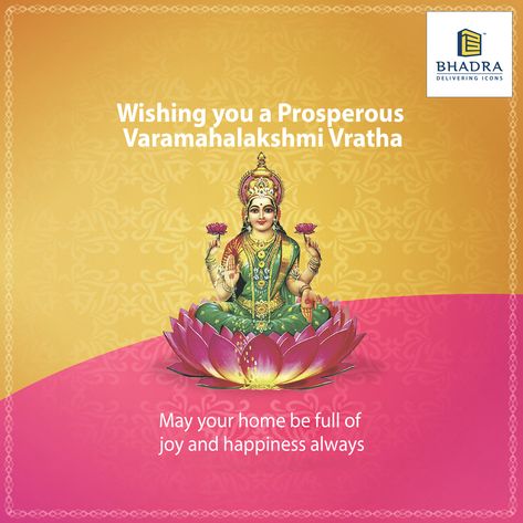 BHADRA Group wishes all a prosperous Varamahalakshmi Vratha. May your life be showered with the blessing of Goddess Lakshmi today and every day. Varamahalaxmi Wishes, Varamahalakshmi Wishes Images, Varamahalakshmi Wishes, Happy Varamahalakshmi, Godess Laxmi, Light Purple Wallpaper, Ganesh Chaturthi Images, Diwali Greetings, Beauty Salon Logo