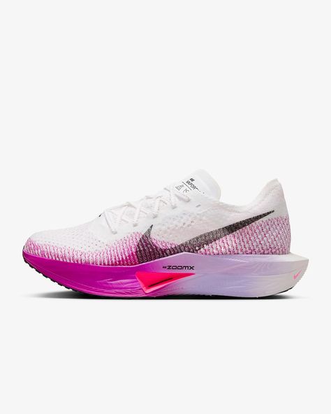 Nike Vaporfly 3 Women's Road Racing Shoes. Nike.com Nike Vaporfly, Man Crafts, Racing Shoes, Men's Athletic Shoes, Purple Agate, Running Gear, Running Shoes Nike, Road Racing, Man Running