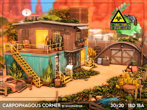 Carpophagous Corner - Apocalypse in Strangerville Collab (NO CC) | Patreon Ts4 Strangerville, Ts4 Lots, Cc Patreon, Wonder