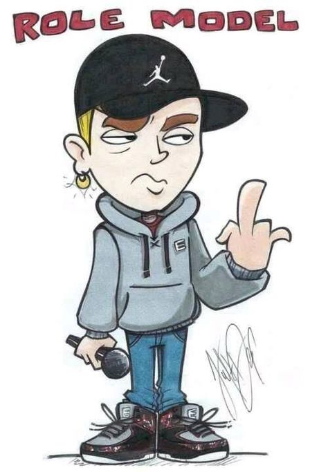 My Role Model Cartoon Eminem, Eminem Cartoon, Graffiti Practice, Eminem Slim Shady Lp, Eminem Art, Eminem Drawing, Cultura Hip Hop, Eminem Songs, The Eminem Show