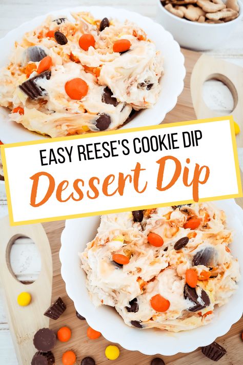 Candy Bar Dip, Thanksgiving Dessert Dips, Halloween Dessert Dip, Dip Night, Sweet Dips Recipes, Bachelor Night, Sweet Dip, Easy Dessert Dips, Cold Dip Recipes