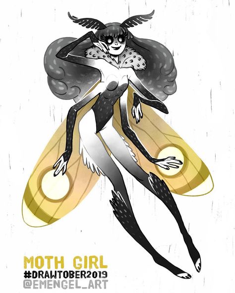 The prompt I was most excited for, Moth Girl for @drawtober Oct 16-20! I need a whole month dedicated to drawing moth girls lol. ..… Rosy Maple Moth Character, Humanoid Moth Oc, Moth Lady Art, Moth Oc Girl, Moth Girl Oc, Moth Person Character Design, Moth Oc Art, Moth Girl Art, Moth Humanoid