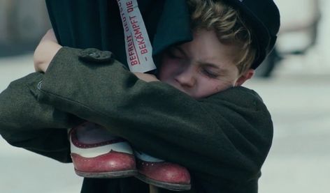 Jojo Rabbit, 2019 Jojo Rabbit Scene, Jojo Rabbit Stills, Jojo Rabbit Aesthetic, Cinematography Shots, Color Theory Projects, 2024 Movies, Jojo Rabbit, Anniversary Book, Anniversary Books