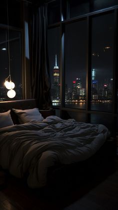 Dark Apartment Aesthetic Bedroom, Dark Room Aesthetics, Clean Dark Room Aesthetic, Dark Bedroom Lighting Ideas, Dark Rooms Aesthetics, Cozy Room Dark, Dark Bedroom Modern, Dark Bedroom Background, Bedroom In Night