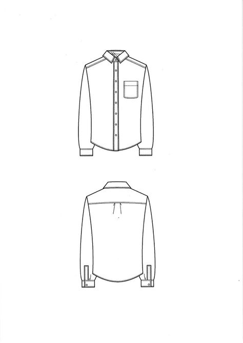 Men Shirt Drawing, T Shirt Technical Drawing, Shirt Technical Drawing, Shirt Drawing Ideas, Dress Technical Drawing, Technical Drawing Fashion, Fashion Sketch Template, Shirt Collar Pattern, Pattern Sketch