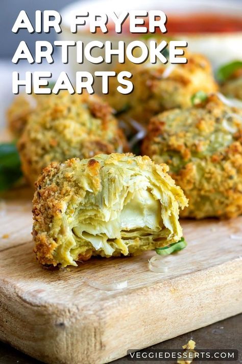 Air Fried breaded artichoke heart with a bite out. Fried Artichoke Hearts Recipes, Canned Artichoke Recipes, Lchf Snacks, Artichoke Heart Recipes, Vegetarian Italian Recipes, Vegan Italian Recipes, Fried Artichoke, Baked Artichoke, Artichoke Recipes