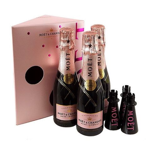 Moet & Chandon Rosé - Miniature Champagne Gift Set (3 x 20cl Bottles) Pastel Picnic, Moet And Chandon, Champagne Gift Set, Champagne Decor, Moet Champagne, Chandon Rose, Mini Champagne Bottles, Bubbly Bar, Champagne Gift