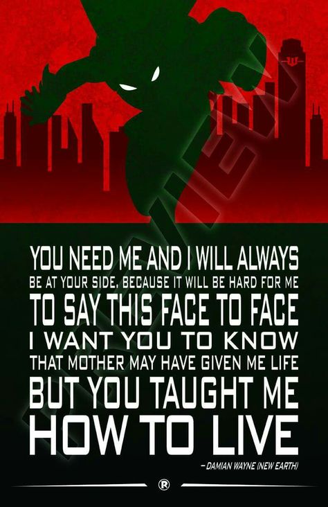 Robin quote. Damian Wayne. Son of Batman. Teen Titans, Young Justice. Justice League. DC Comics Damian Wayne Funny, Son Of Batman, Batman Quotes, Superhero Quotes, Original Teen Titans, Hero Quotes, Robin Dc, Batman Comic Art, Character Quotes