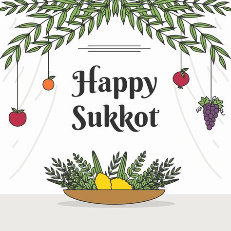 Happy Sukkot Feast Of Tabernacles, Sukkot Decorations, Passover Greetings, Happy Sukkot, Jewish Holiday Cards, Biblical Feasts, Shabbat Shalom Images, Jewish Stuff, Jewish Calendar