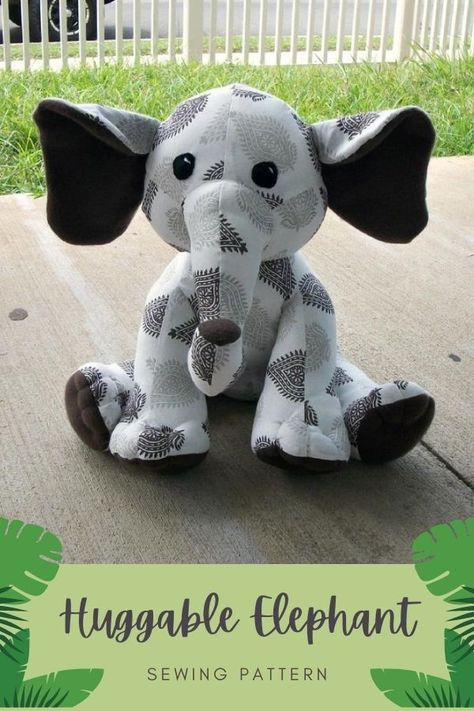 Large Stuffed Animal Patterns, Elephant Stuffed Animal Pattern, Elephant Sewing Pattern Free Stuffed Toy, Elephant Patterns Free Printable Sewing, Elephant Stuffed Animal Pattern Free, Memory Elephant Pattern Free, Elephant Sewing Pattern Free, Elephant Template Printable Free, Elephant Patterns Free Printable