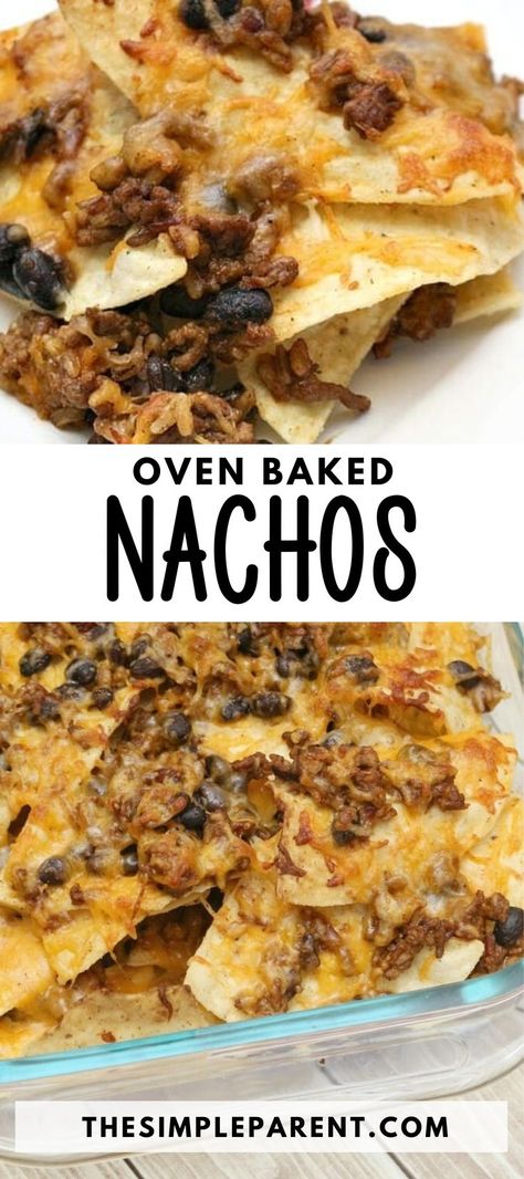 Dinner Recipes Quinoa, Old Dinner Recipes, Nachos In The Oven, Nacho Bake, Beef Recipes Easy Quick, Easy Dinner Ground Beef, Ground Beef Nachos, Beef Recipes Easy Dinners, Ground Beef Crockpot Recipes