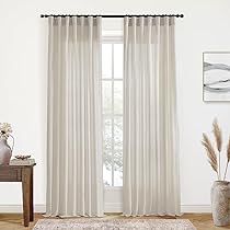 Sunlight Filter, Rideaux Boho, Floor To Ceiling Curtains, Earth Tone Decor, Beige Curtains, Ceiling Curtains, Sheer Linen Curtains, Contemporary Curtains, Dining Room Curtains