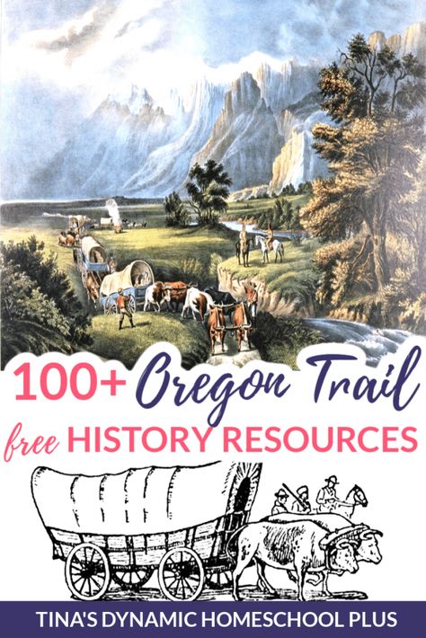 Oregon Trail Unit Study, Oregon Trail Activities, Oregon Trail History, Oregon Trail Pioneers, Pioneer Activities, Western Expansion, California Trail, Unit Studies Homeschool, Westward Expansion