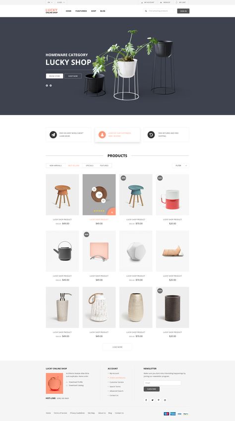 Lucky  PSD Template #Lucky, #PSD, #Template Product Listing Page Design, Product Page Design, Desain Ux, Letras Cool, Online Store Design, Business Fonts, Ecommerce Web Design, Dropshipping Business, Shopify Website Design