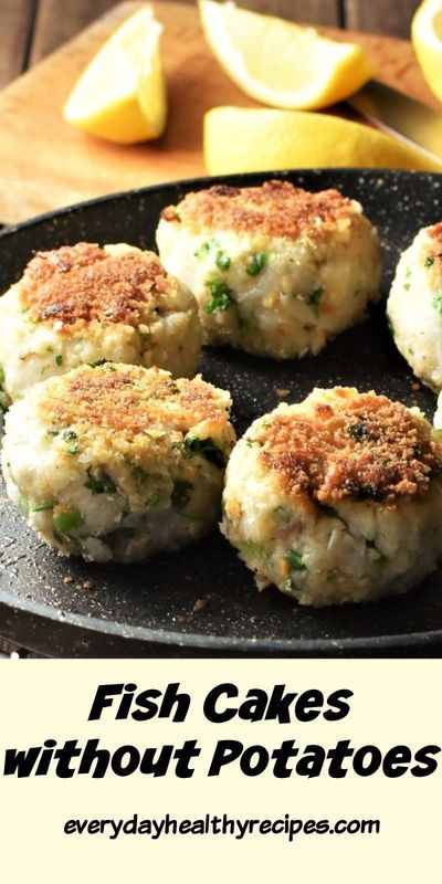 These fish cakes without potatoes are made using raw fish, fresh herbs, simple seasoning and panko breadcrumbs. Delicious and easy to make they come together in under 20 minutes! #fishcake #fishpatties #fishcakes #codcakes #fishdinner #everydayhealthyrecipes Catfish Cakes, Potato Fish Cakes, Haddock Fish Cakes, Homemade Fish Cakes, Easy Fish Cakes, Cod Fish Cakes, Tuna Fish Cakes, Cod Cakes, Fish Patties