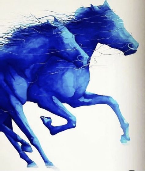 Richard The Third, Paintings Of Horses, Horse Photography Art, Abstract Horse Painting, Abstract Horse, King Richard, Blue Horse, William Shakespeare, Western Art