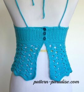 Crochet Pattern for Royal Palm Tank Top by Pattern-Paradise.com Cheap Crochet Camisole Top For Vacation, Cheap Crochet Lace Halter Top For Summer, Crochet Bikinis, Tank Top Pattern, Crochet Swimwear, Crochet Elephant, Christmas Knitting Patterns, Crochet Halter, Crochet Halter Tops