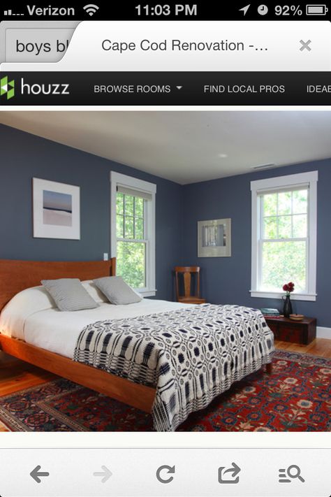 Wall color... Benjamin Moore yin yang? Oxford Gray Benjamin Moore, Blue Gray Bedroom Colors, Colour Schemes For Living Room Grey, Grey Colour Scheme Bedroom, Grey Bedroom Colors, Blue Bedroom Colors, Blue Gray Bedroom, Bedroom Paint Colors Master, Grey Wall Color