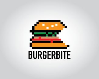 SOLD Logo design - suitable for fast food restaurant, gadget and games company. Inspired from word bite. Its sound like byte. That why the logo in pixel form! Price $0.00 Byte Logo, Bar Arcade, Geek Food, Dog Logo, Restaurant Branding, Food Restaurant, Fast Food Restaurant, Logo Food, Logo Collection