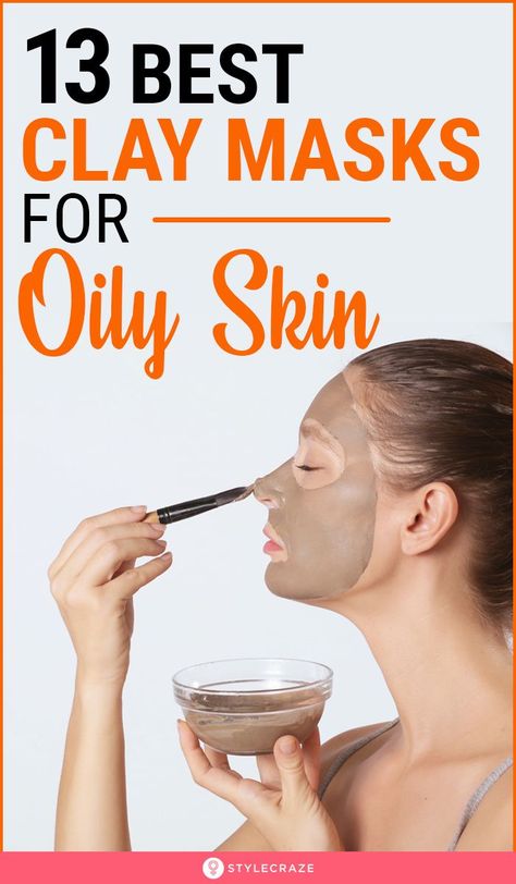 13 Best Clay Masks For Oily Skin: Clay masks are a godsend for oily skin because they work by extracting sebum, oil, and dirt from pores for skin that is rejuvenated and refreshed. Check our list of the 13 best clay masks for oily skin will help you choose a mask that best suits your requirements. #skincare #skincaretips #beauty #beautyhacks Masks For Oily Skin, Clay Mask Benefits, Best Clay Mask, Skincare Remedies, Mask For Oily Skin, Beauty Hacks Skincare, Open Pores, Diy Hair Mask, Grooming Tips