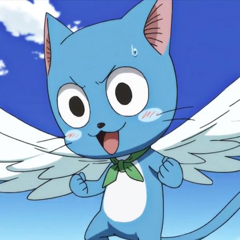 Happy Fairy Tail Icon, Happy Fairytail, Happy From Fairy Tail, Fairy Tail Cat, Happy Fairy Tail, Fairy Tail Anime, Anime One, Cute Profile Pictures, Owl House