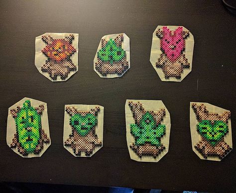 247 Likes, 18 Comments - raphaela levy (@cherrybead) on Instagram: “Bunch of koroks sundelly appear Hope they gimme some koroks seeds #nintendo #korok #botw #perler…” Korok Botw, Nerdy Perler Beads, Perler Designs, Grid Patterns, Pokemon Perler Beads, Pearl Beads Pattern, Easy Perler Beads Ideas, Fuse Bead Patterns, Art Perle