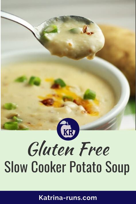 Crock Pot Soup Gluten Free, Gluten Free Cheesy Potato Soup, Potato Soup Crock Pot Gluten Free, Gluten Free Potato Soup Recipes, Easy Gluten Free Potato Soup, Gluten Free Baked Potato Soup Crock Pot, Gluten Free Crock Pot Soup Recipes, Crockpot Gluten Free Potato Soup, Lactose Free Potato Soup