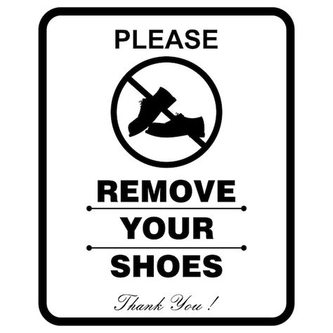 Vector please remove your shoes thank yo... | Premium Vector #Freepik #vector #footwear #shoes #fashion-shoes Please Remove Your Shoes Sign Printable, Hindi Wallpaper, Remove Shoes, Please Remove Your Shoes, Remove Your Shoes, Wallpaper Removal, Doctor Stickers, Star Logo Design, Thank Yo