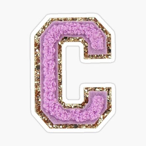 Preppy purple varsity letter C sticker #preppy #purple #letter #sticker Iron On Letter Patches, Patriotic Accessories, Bernina Embroidery, Iron On Letters, Towel Embroidery, Varsity Letter, Computer Sticker, Accessories Pink, Embroidery Letters