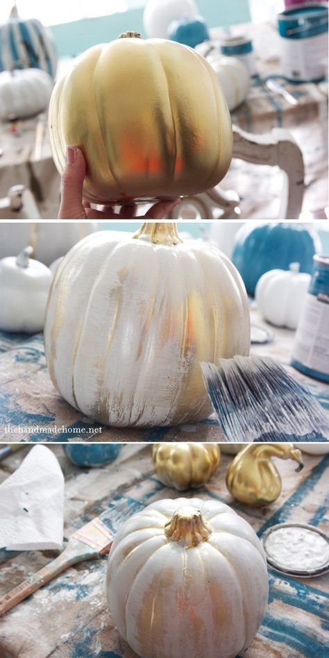 Halloween Lanterns Diy, Decorative Pumpkins, Fairytale Decor, Metal Pumpkins, Pretty Pumpkins, Gold Pumpkins, Fun Pumpkins, Halloween Centerpiece, Halloween Lanterns