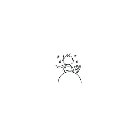 Little Prince Tattoo, Prince Tattoos, 심플한 그림, Minimalist Drawing, Cute Tiny Tattoos, White Drawing, Easy Doodles Drawings, Bullet Journal Art, Mini Drawings