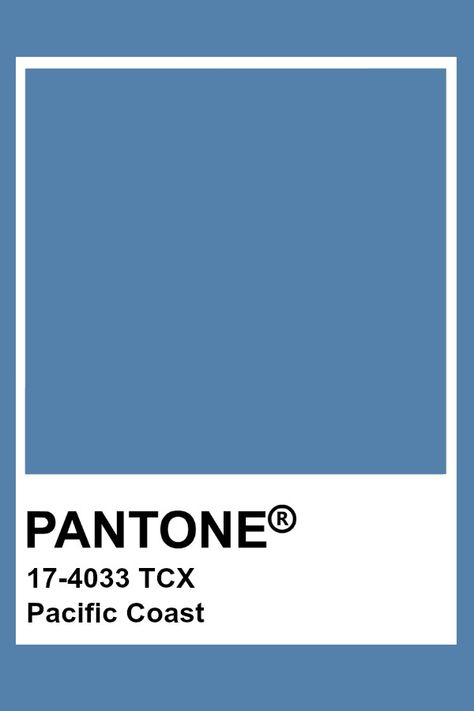 Pantone Pacific Coast Pantone Azul, Pantone Tcx, Pantone Color Chart, Pantone Swatches, Pantone Palette, Pantone Colour Palettes, Color Chip, Colour Board, Pacific Coast