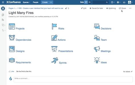 Confluence Page Design Ideas, Confluence Page Design, Confluence Design, Technical Communication, Project Dashboard, Page Setup, Work Project, Product Management, Some Text