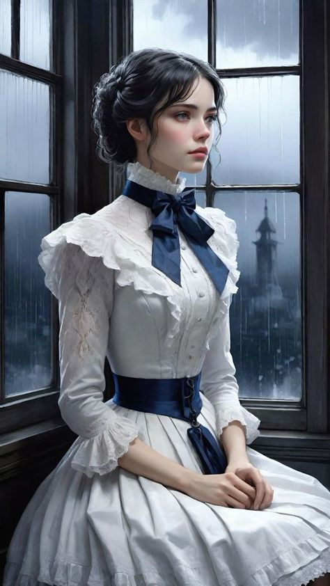 Victorian Modern Dress, Victorian Maid, Victorian Era Dresses, Era Victoria, Long Kurti Designs, Culture Magazine, Female Character Inspiration, Victorian Women, Victoria Dress