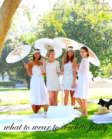 What To Wear To a White Party | Kelly GolightlyKelly Golightly Lawn Party Outfit, Croquet Party, Adult Halloween Party Decorations, Cocktail Party Themes, White Party Decorations, White Party Outfit, Lawn Party, 30 Birthday, Reunion Ideas