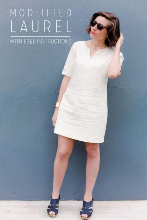 50 Free Shift Dress Patterns for Beginners - Its Overflowing Shift Dress Pattern Free, Colette Patterns, Summer Shift Dress, Shift Dress Pattern, Pattern Hack, Dress Patterns Free, Creation Couture, Free Sewing Patterns, Things To Sew