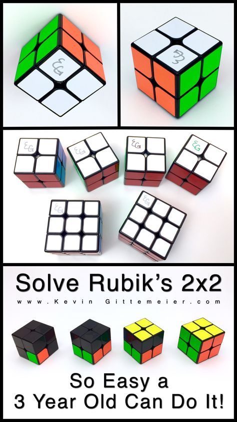 How To Solve 2x2 Rubik’s Cube Easy Beginner Tutorial... #3yoBeginnerMethod Rubix Cube Solve Step By Step 2x2, How To Solve A 2x2 Rubiks Cube, Solve Rubix Cube Easy, 2x2 Rubiks Cube, Rubric Cube, Solving A Rubix Cube, Rubiks Cube Patterns, Cube 2x2, Rubiks Cube Solution