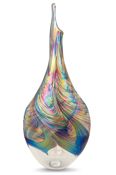 Beautiful Glassware, Full Rainbow, White Decoration, Blown Glass Art, Artful Home, Diy Vase, Decorative Glass, Gorgeous Glass, Art Objects