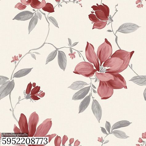 Cream Floral Wallpaper, Red Brick Wallpaper, Wallpaper Decal, Wallpaper Diy, Roblox Decals, Bloxburg Decals Codes Wallpaper, Code Wallpaper, Decals Codes, Smooth Wallpaper