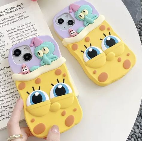 Sponge Bob Phone Case, Spongebob Phone Cases, Weird Phone Cases, Cute Ipad Cases, Book Crafts Diy, Adventure Time Marceline, Stylish Iphone Cases, Pretty Phone Cases, Unique Phone Case