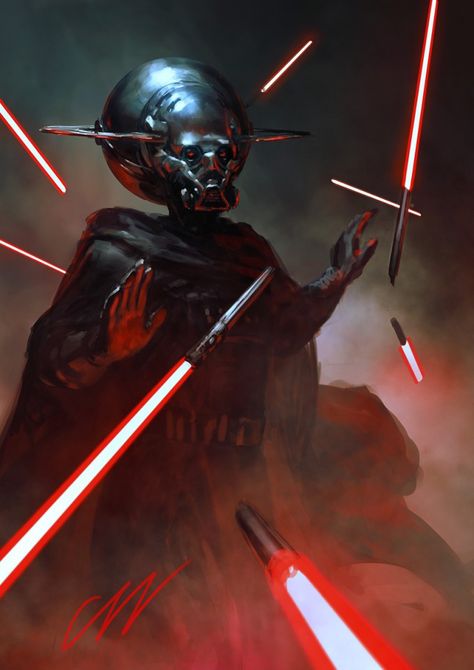 Star_Wars_Art_Concept_Illustration_02_Zezhou_Chen_vadar Star Wars Sith Lords, Sith Empire, Star Wars Character, Star Wars Sith, Jedi Sith, Star Wars Characters Pictures, Concept Art World, Star Wars Concept Art, Star Wars Rpg