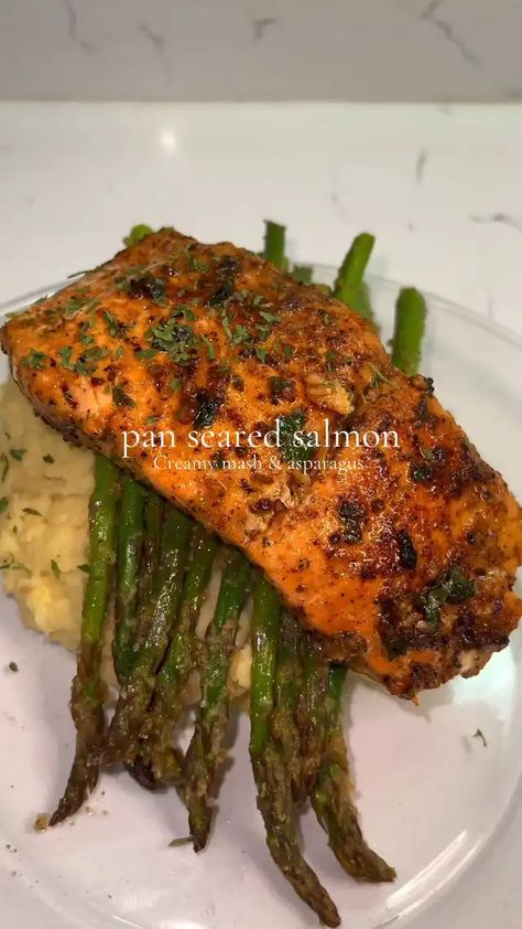 Lemon8 · Juicy salmon and mashed potatoes · @Ron Richel ✨ Salmon Shrimp Mashed Potatoes, Salmon Baked Potato, Salmon And Mashed Potatoes, Salmon Potatoes, Salmon Baked, Salmon And Shrimp, Salmon Potato, Baked Sweet Potato, 30 Minute Meals