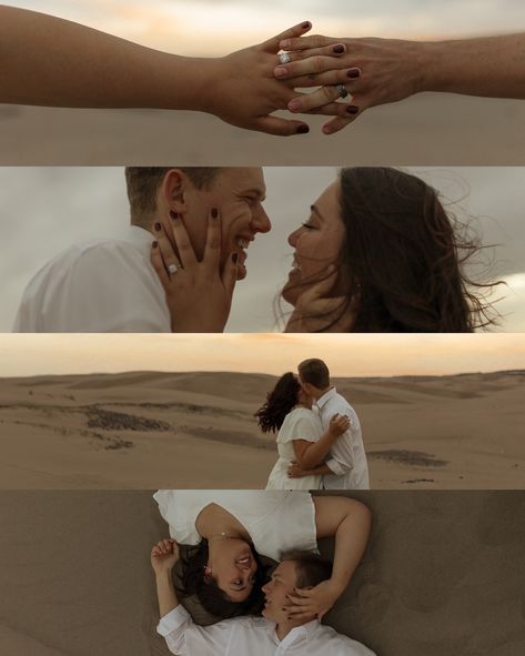 Elsie & Travis’s engagements . . sand dunes engagement photos | Outdoor Engagement Session at saint Anthony sand dunes | Couples photo ideas | engagement shoot | sand Dunes | Idaho Engagement Session | wedding photographer | Couple rings proposal inspo | bridal | bride groom | couple outfits | engage | 2024 brides | summer wedding | Idaho wedding photographer | rexburg Idaho sand dunes #engagementphotos #sandduneengagementphotos #sanddunesphotoshoot #idahoweddingphotographer #saintanthonysa... Sand Dune Photoshoot, Dune Photoshoot, Sand Dunes Engagement Photos, Sand Dunes Photoshoot, Rings Proposal, Couples Photo Ideas, Rexburg Idaho, Photographer Couple, Idaho Wedding